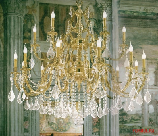 Люстра Possoni Illuminazione 090/12+6-С ORO